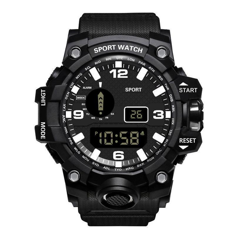DualFit Outdoor Sports Watch/ PulsePro Digital Watch/ RunTrack Waterproof Timepiece/ ActiveEdge Unisex Fitness Watch/ SportMate LED Wristwatch