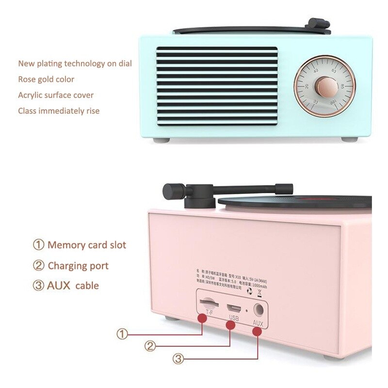 Retro Vinyl Bluetooth Speaker Player
/ Atomic Wireless Retro Speaker
/ Creative Bluetooth Vinyl Desktop Player/ Multifunction Retro Sound System
/ Vintage Bluetooth Speaker with Vinyl Player/ Tolly Tech