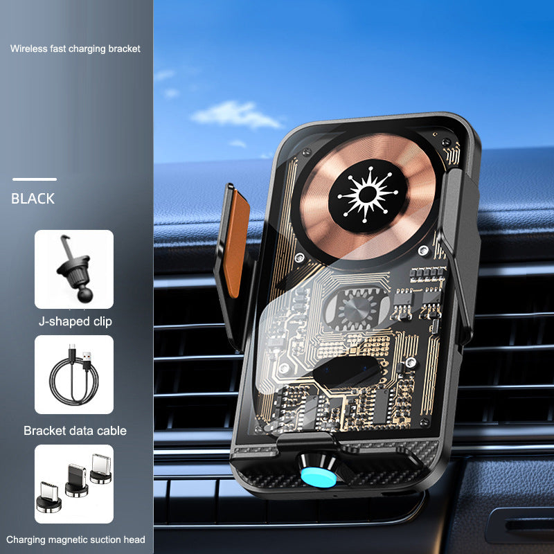PunkCharge C11 Auto-Clamp Mount/ NeoGrip Wireless Car Charger/ GhostMount Transparent Car Holder/ AutoLock Fast-Charge Cradle/ VoltVision Smart Car Mount/ Tolly tech