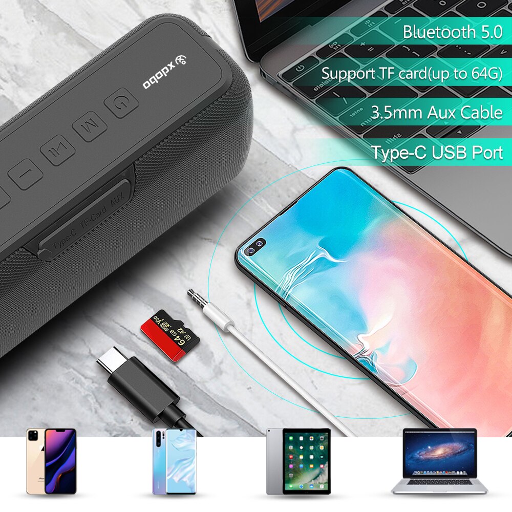 XDOBO BassBlast 60W Bluetooth Speaker/ XDOBO WaveBoom Portable Speaker/ XDOBO X8 SonicPro Wireless Speaker/ XDOBO ThunderBeat Outdoor Speaker/ XDOBO AquaBass IPX5 Bluetooth Speaker/ Tolly Tech