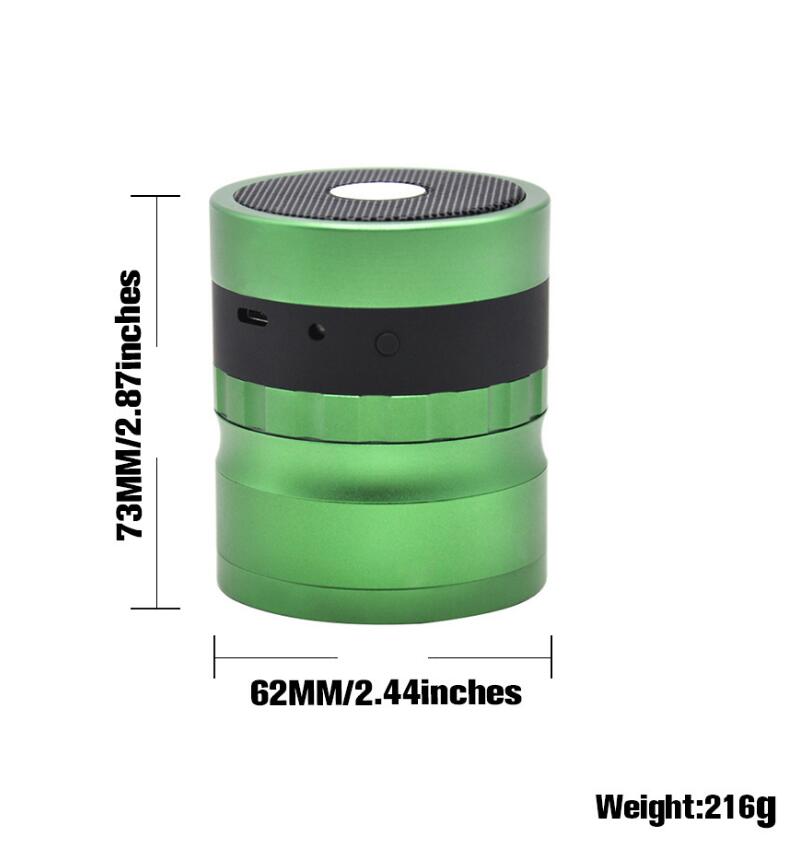 Grind & Groove: Bluetooth Herb Grinder Speaker/
VibeGrind 2-in-1 Audio Herb Tool/
LoudLeaf Bluetooth Grinder Combo/
SmokeBeats 62MM Herb Grinder Speaker/ TuneGrind All-in-One Weed Grinder Speaker/