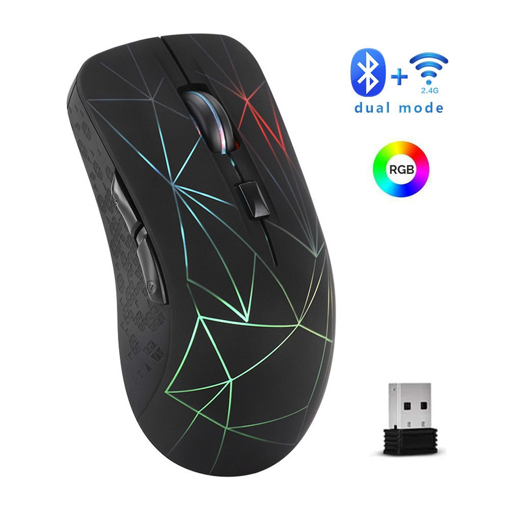 GlowClick™ Dual Mode Silent Mouse/ ZenMouse – Wireless RGB Office Mouse/ SilentSync Wireless LED Mouse/ ColorLite Bluetooth Rechargeable Mouse/ ClickFree Dual Mode LED Mouse/ Tolly Tech