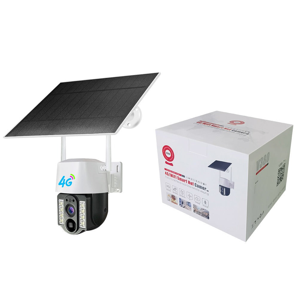 V380 New Arrival 3MP Wireless WiFi Security CCTV Camera Night Vision Sim Card Solar 4G Outdoor