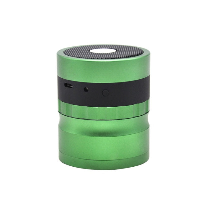 Grind & Groove: Bluetooth Herb Grinder Speaker/
VibeGrind 2-in-1 Audio Herb Tool/
LoudLeaf Bluetooth Grinder Combo/
SmokeBeats 62MM Herb Grinder Speaker/ TuneGrind All-in-One Weed Grinder Speaker/