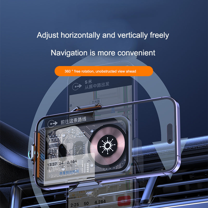 PunkCharge C11 Auto-Clamp Mount/ NeoGrip Wireless Car Charger/ GhostMount Transparent Car Holder/ AutoLock Fast-Charge Cradle/ VoltVision Smart Car Mount/ Tolly tech