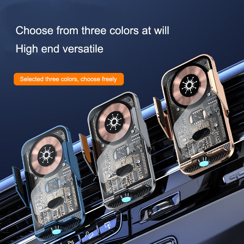 PunkCharge C11 Auto-Clamp Mount/ NeoGrip Wireless Car Charger/ GhostMount Transparent Car Holder/ AutoLock Fast-Charge Cradle/ VoltVision Smart Car Mount/ Tolly tech