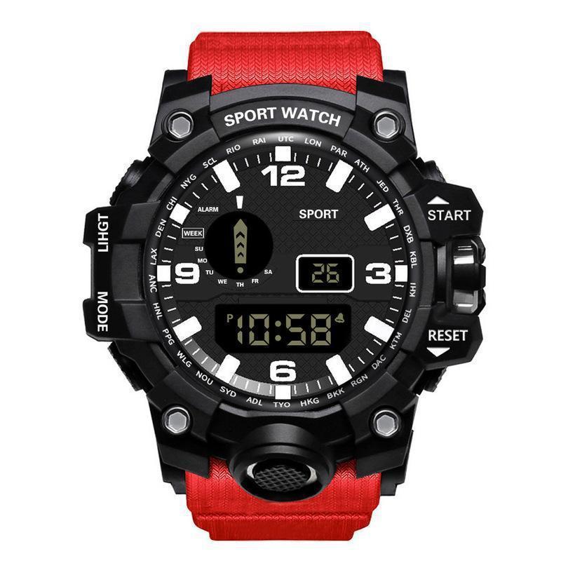 DualFit Outdoor Sports Watch/ PulsePro Digital Watch/ RunTrack Waterproof Timepiece/ ActiveEdge Unisex Fitness Watch/ SportMate LED Wristwatch