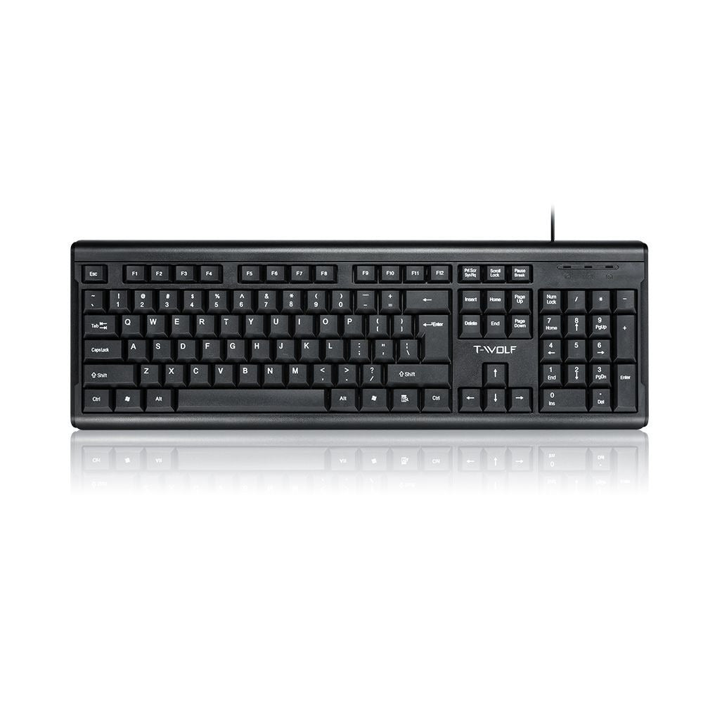 Lei Lang T15 Wired Office Keyboard/Lei Lang USB Business Keyboard/ T15 Wired Keyboard for Laptop & Desktop/ Lei Lang Silent Typing Keyboard/ Lei Lang T15 Ergonomic USB Keyboard/Tolly Tech