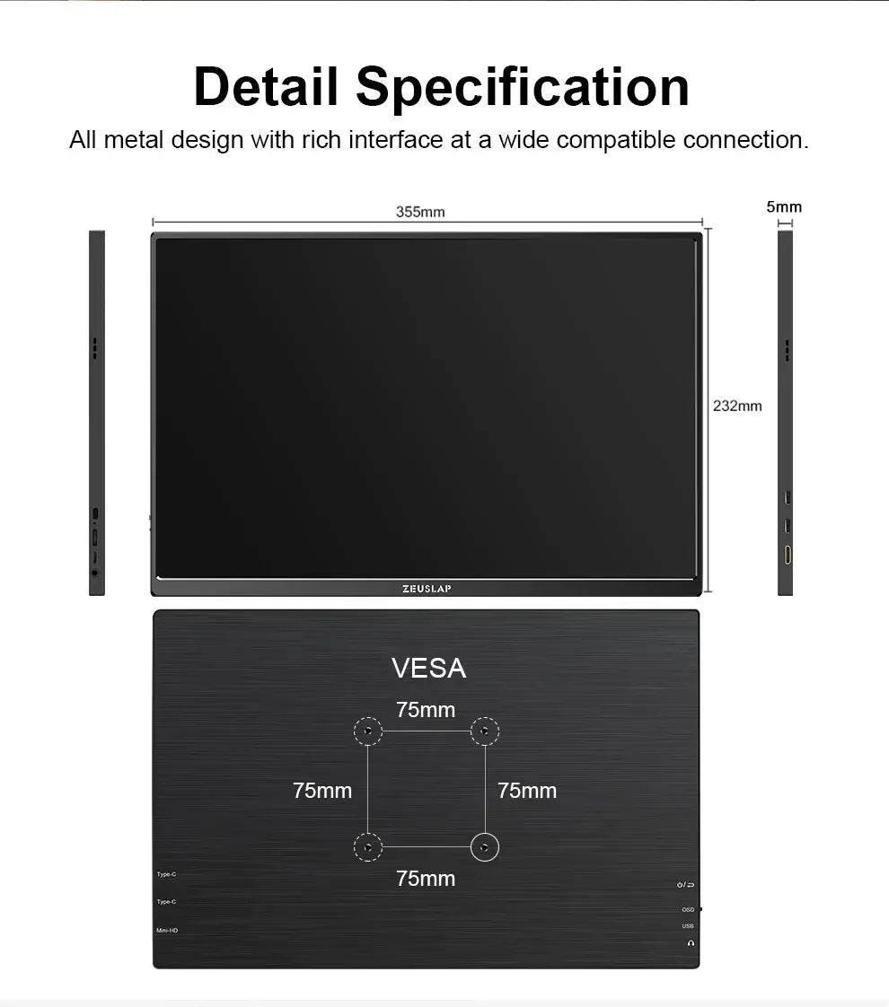 ZEUSLAP 16" Gaming Portable Monitor 100% sRGB IPS Display\ ZEUSLAP 16" IPS Travel Monitor for Gaming and Work \ ZEUSLAP 16" Full HD Portable Gaming Screen \
ZEUSLAP 16" 1200P Portable Monitor for Steam Deck & Consoles \ ZEUSLAP 16" IPS Gaming Monitor for PS4/PS5/Xbox \ ZEUSLAP 16" Portable 100% sRGB Display for Laptops & Gaming\ ZEUSLAP 16" Ultra-Slim Gaming Monitor with IPS Screen \ ZEUSLAP 16" High-Performance Portable Monitor for Gamers\ ZEUSLAP 16" Gaming & Travel IPS Monitor with 100% sRGB\ ZEUSLA