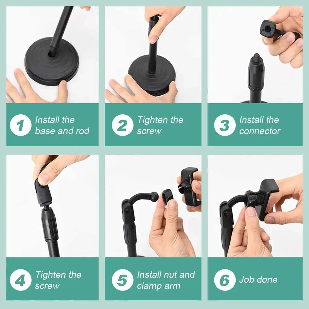 Multifunctional Mobile Phone Bracket Live Broadcast Stand Adjustable Height Telescopic Portable Callphone Holder for Smartphone