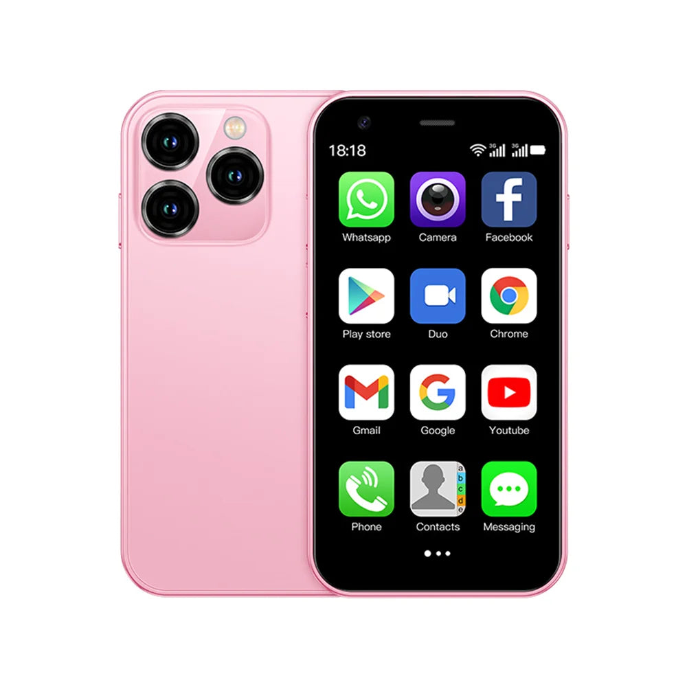 SERVO 15SE Mini Pocket Smartphone Dual SIM 3.0Inch Screen WIFI GPS Android System 1000mAh MP3 Small Portable Mobile Phone Type-C