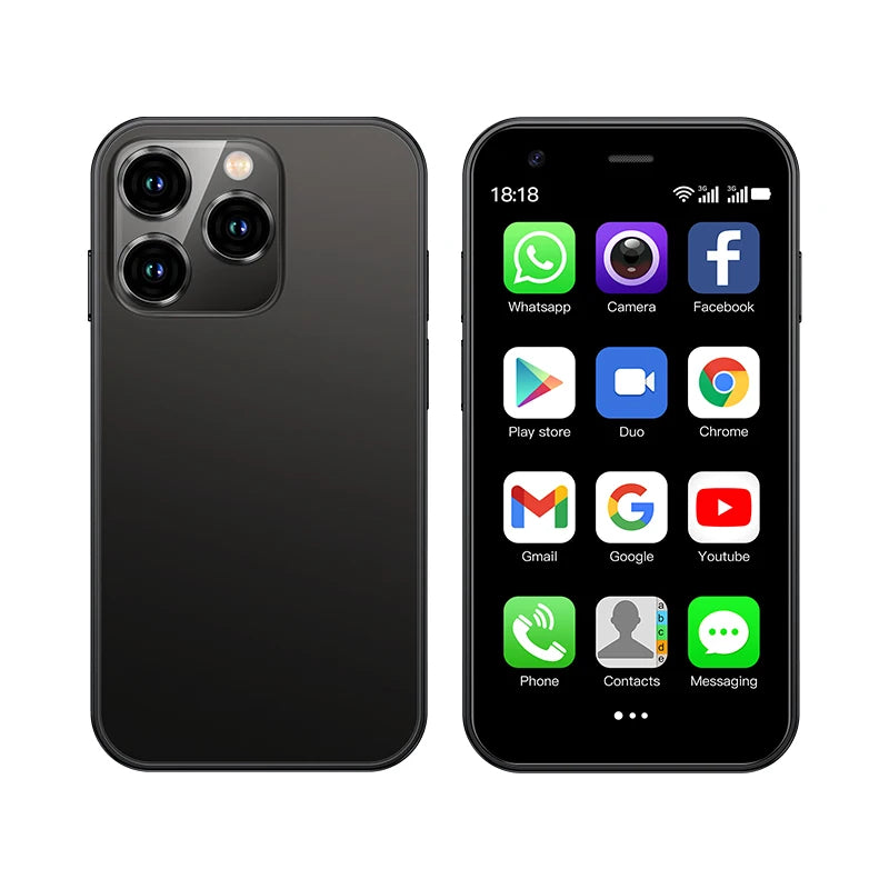 SERVO 15SE Mini Pocket Smartphone Dual SIM 3.0Inch Screen WIFI GPS Android System 1000mAh MP3 Small Portable Mobile Phone Type-C