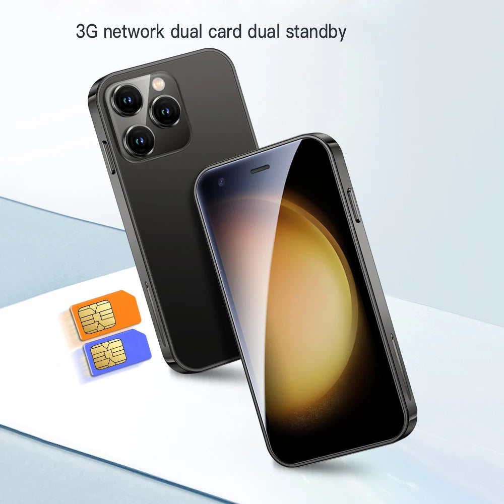 SOYES XS15 Mini Smartphone 3.0" Android8.1 Quad-core 2GB RAM 16GB ROM Dual SIM Standby 3G Network Small Phone