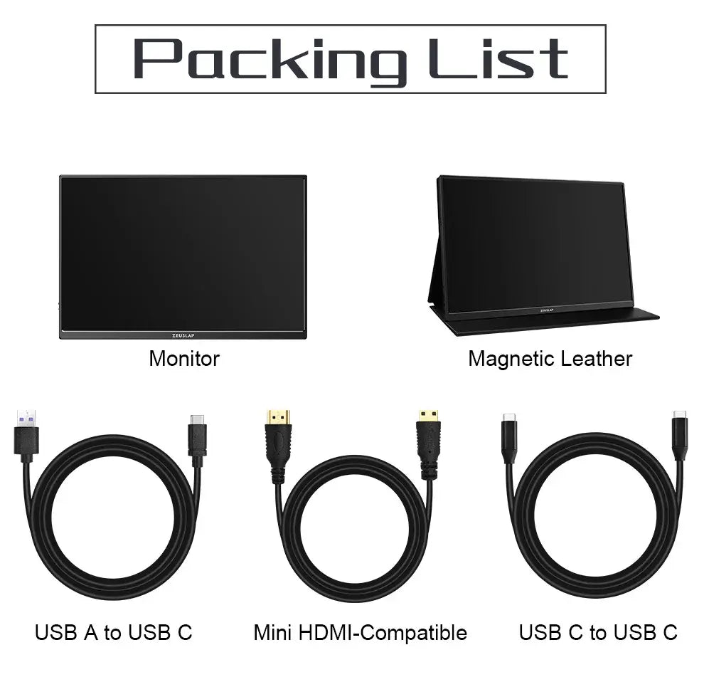 ZEUSLAP 16" Gaming Portable Monitor 100% sRGB IPS Display\ ZEUSLAP 16" IPS Travel Monitor for Gaming and Work \ ZEUSLAP 16" Full HD Portable Gaming Screen \
ZEUSLAP 16" 1200P Portable Monitor for Steam Deck & Consoles \ ZEUSLAP 16" IPS Gaming Monitor for PS4/PS5/Xbox \ ZEUSLAP 16" Portable 100% sRGB Display for Laptops & Gaming\ ZEUSLAP 16" Ultra-Slim Gaming Monitor with IPS Screen \ ZEUSLAP 16" High-Performance Portable Monitor for Gamers\ ZEUSLAP 16" Gaming & Travel IPS Monitor with 100% sRGB\ ZEUSLA