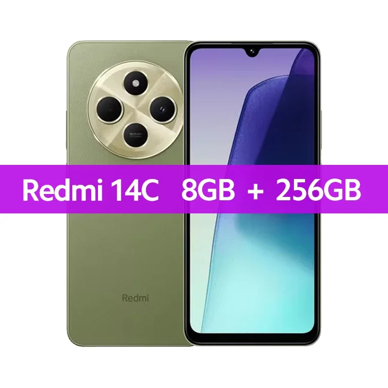 Xiaomi Redmi 14C NFC smartphones MediaTek Helio G81-Ultra 6,88 screen 120 Hz dual camera with IA 50 MP