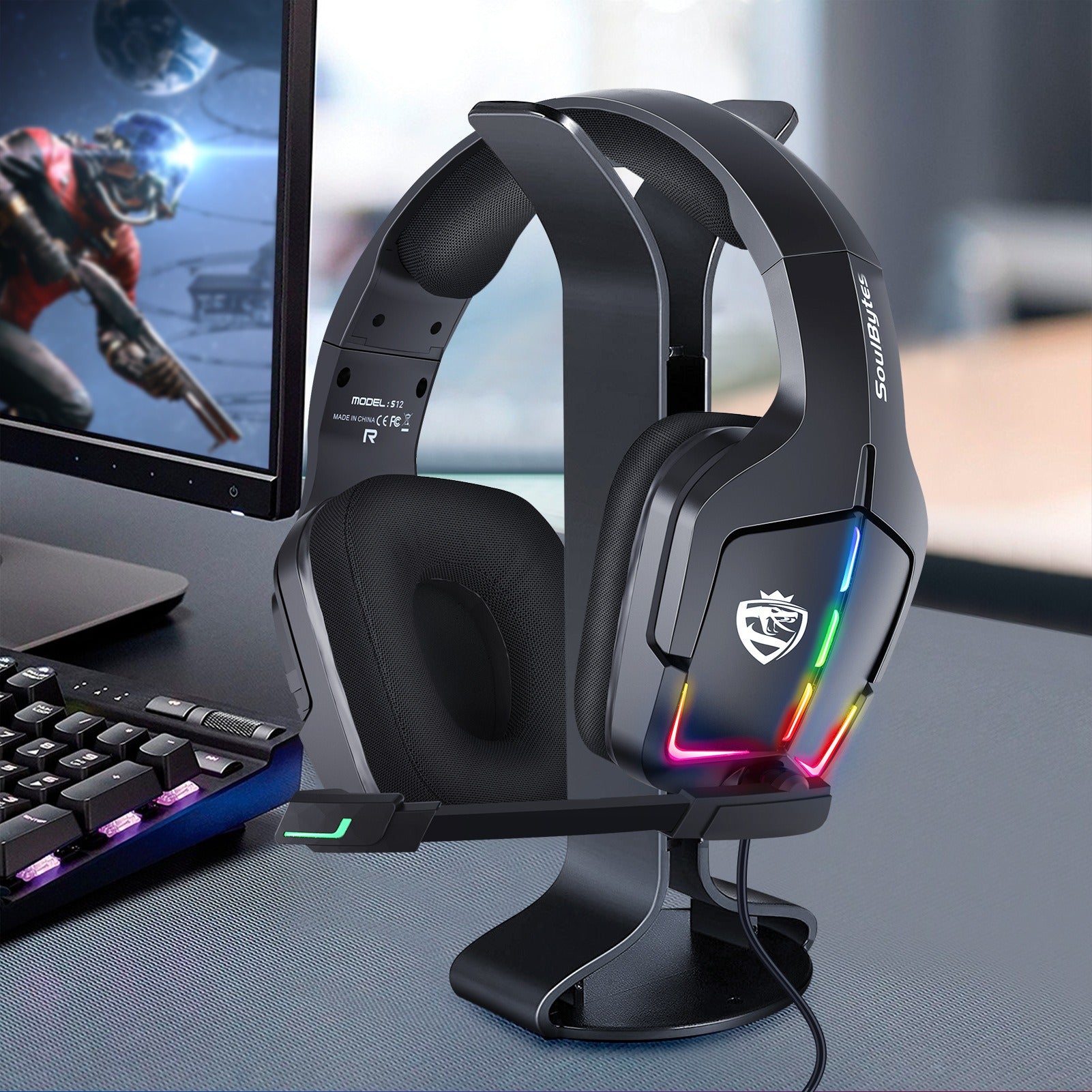 S12 Pro RGB Gaming Headset| S12 Ultra Wired Gaming Headset
|GameWave S12 RGB Headphones| S12 Multi-Platform Gaming Headset | S12 RGB SoundCore Gamer Headset