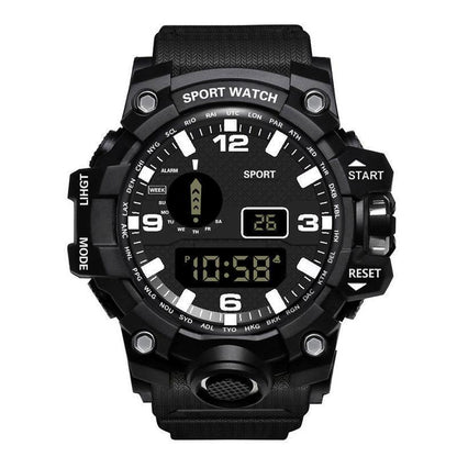 DualFit Outdoor Sports Watch/ PulsePro Digital Watch/ RunTrack Waterproof Timepiece/ ActiveEdge Unisex Fitness Watch/ SportMate LED Wristwatch
