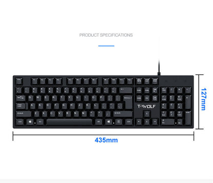 Lei Lang T15 Wired Office Keyboard/Lei Lang USB Business Keyboard/ T15 Wired Keyboard for Laptop & Desktop/ Lei Lang Silent Typing Keyboard/ Lei Lang T15 Ergonomic USB Keyboard/Tolly Tech

