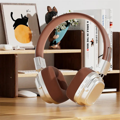 Vintage Vibe Wireless Headset – DR02/ RetroTune Bluetooth Headphones/ ClassicSound BT 5.3 Headset/ EchoRetro Wireless Audio Gear/ TalkBack Retro Bluetooth Headphones/ Tolly Tech

