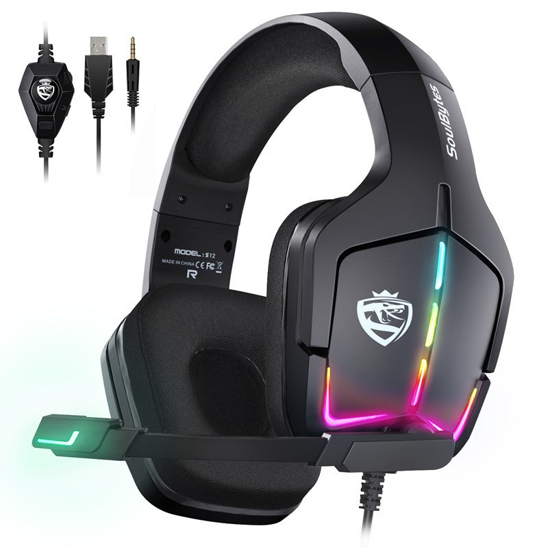 S12 Pro RGB Gaming Headset| S12 Ultra Wired Gaming Headset
|GameWave S12 RGB Headphones| S12 Multi-Platform Gaming Headset | S12 RGB SoundCore Gamer Headset