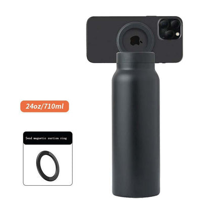 Magnetic Sport Bottle & Phone Stand
/ Stainless Steel Insulated Hydration Cup/ Multifunctional Magnetic Sports Flask/ Aesthetic 304 Stainless Steel Cup & Holder/ Magnetic Insulated Phone Holder Sports Pot/ Tolly Tech