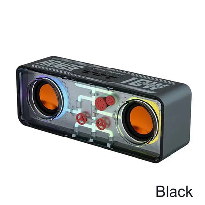 RebelBass Clear Bluetooth Speaker/ MechaVibe Dual Sound Capsule/ PunkWave Transparent Stereo Speaker/ ClearBlast Bass Boost Speaker/ MechX Audio Reactor/ Tolly Tech