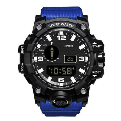 DualFit Outdoor Sports Watch/ PulsePro Digital Watch/ RunTrack Waterproof Timepiece/ ActiveEdge Unisex Fitness Watch/ SportMate LED Wristwatch