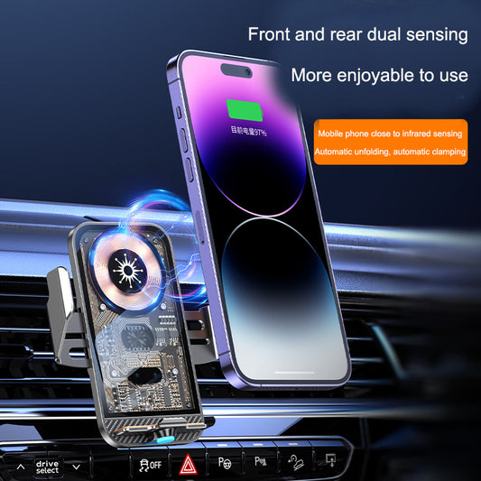 PunkCharge C11 Auto-Clamp Mount/ NeoGrip Wireless Car Charger/ GhostMount Transparent Car Holder/ AutoLock Fast-Charge Cradle/ VoltVision Smart Car Mount/ Tolly tech