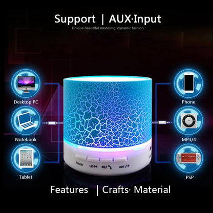 GlowBeat A9 Mini Speaker/
PulseSound LED Wireless Speaker/ LumoBox Bluetooth Speaker/VibePop Portable Speaker/SonicGlow A9 Music Pod