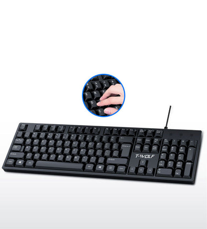Lei Lang T15 Wired Office Keyboard/Lei Lang USB Business Keyboard/ T15 Wired Keyboard for Laptop & Desktop/ Lei Lang Silent Typing Keyboard/ Lei Lang T15 Ergonomic USB Keyboard/Tolly Tech

