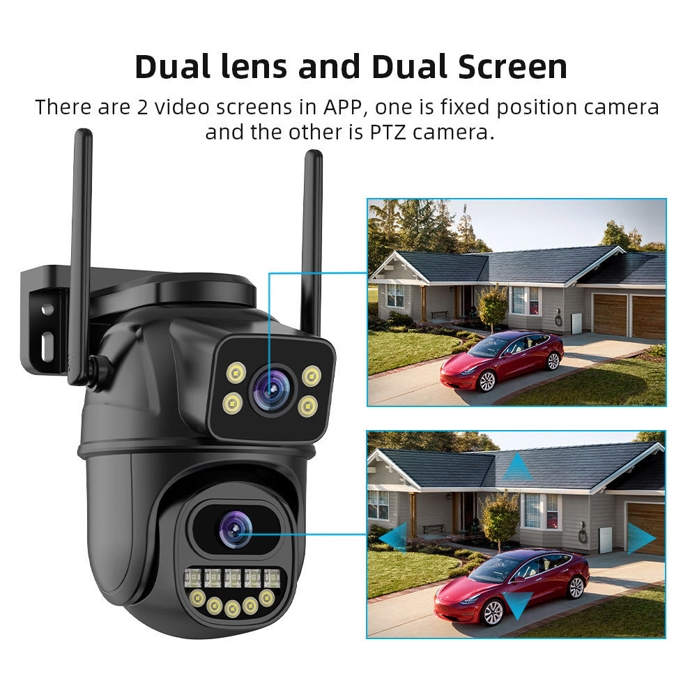 360° DuoView Wireless Security Cam
|TwinView Outdoor WiFi Camera|PanoramaGuard 360° Smart Cam|DualEye Wireless 360° Monitor
|AllView Outdoor WiFi Surveillance Cam

