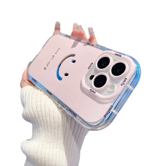Smiley Mirror Case/ Cheerful Reflection Case/ Happy Face Mirror Cover/ Glossy Smile iPhone Case/ Mood Mirror Shell/ Tolly Tech