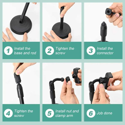 Multifunctional Mobile Phone Bracket Live Broadcast Stand Adjustable Height Telescopic Portable Callphone Holder for Smartphone
