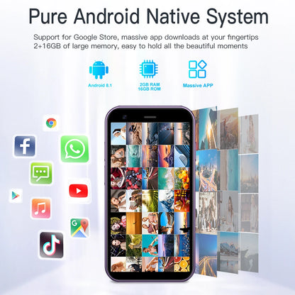 SERVO 15SE Mini Pocket Smartphone Dual SIM 3.0Inch Screen WIFI GPS Android System 1000mAh MP3 Small Portable Mobile Phone Type-C