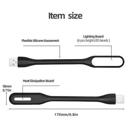  USB LED Mini Reading Light for Laptop & PC \Portable USB LED Lamp for Reading & Work \Flexible USB LED Light for Laptop & Mobile \Compact USB LED Reading Lamp for PCs and Laptops\ Bendable USB LED Light for Laptop & Night Reading\Tolly Tech