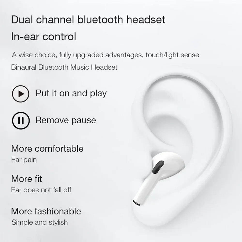 NEW Pro4 Wireless Headphones Bluetooth Earphones sport Earbuds Headset With Mic Charging box Headphones For all smartphones
