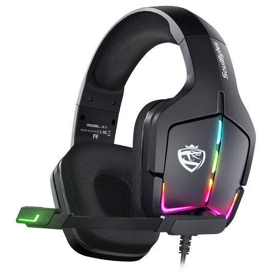 S12 Pro RGB Gaming Headset| S12 Ultra Wired Gaming Headset
|GameWave S12 RGB Headphones| S12 Multi-Platform Gaming Headset | S12 RGB SoundCore Gamer Headset