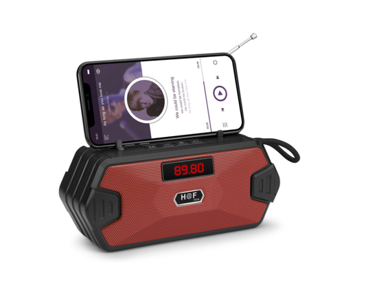 BoomBox Mini Wireless Speaker/ BassMax Outdoor Bluetooth Speaker/ SoundBlitz Portable Subwoofer/ VibeBeat Wireless Music Column/ EchoRider Bluetooth FM Speaker/ Tolly Tech