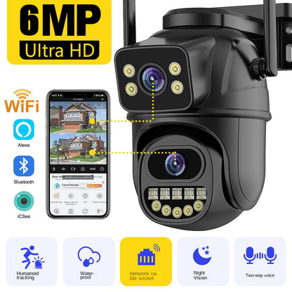 360° DuoView Wireless Security Cam
|TwinView Outdoor WiFi Camera|PanoramaGuard 360° Smart Cam|DualEye Wireless 360° Monitor
|AllView Outdoor WiFi Surveillance Cam

