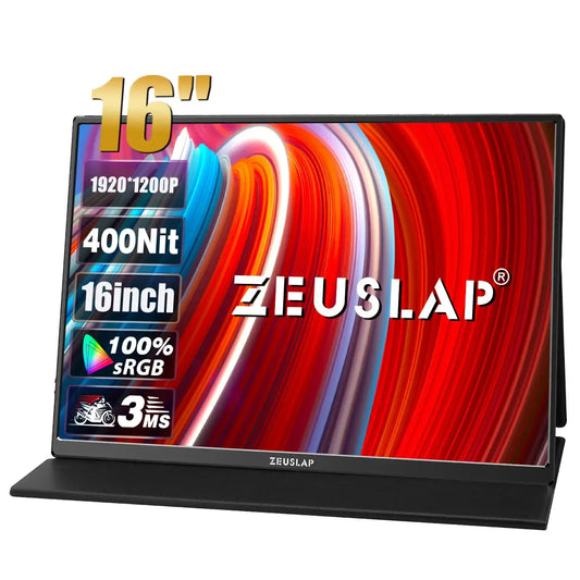 ZEUSLAP 16" Gaming Portable Monitor 100% sRGB IPS Display\ ZEUSLAP 16" IPS Travel Monitor for Gaming and Work \ ZEUSLAP 16" Full HD Portable Gaming Screen \  
ZEUSLAP 16" 1200P Portable Monitor for Steam Deck & Consoles \   ZEUSLAP 16" IPS Gaming Monitor for PS4/PS5/Xbox \ ZEUSLAP 16" Portable 100% sRGB Display for Laptops & Gaming\ ZEUSLAP 16" Ultra-Slim Gaming Monitor with IPS Screen \ ZEUSLAP 16" High-Performance Portable Monitor for Gamers\  ZEUSLAP 16" Gaming & Travel IPS Monitor with 100% sRGB\ ZEU